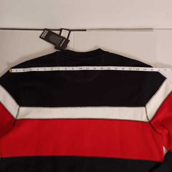 Kenneth Cole Mobility Fleece Crew Neck Sweatshirt Red White Black Men’s Size M N - Picture 12 of 16
